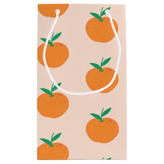 リトルかわいこちゃんオレンジファースト誕生日スモール抱き枕 スモールペーパーバッグ (裏面)