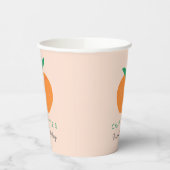 リトルかわいこちゃんオレンジファースト誕生日紙カップ 紙コップ (左)