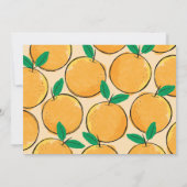 リトルかわいこちゃんオレンジフォトファースト誕生日 招待状 (裏面)