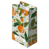 リトルかわいこちゃんオレンジフラワーズ誕生日 スモールペーパーバッグ (正面アングル)