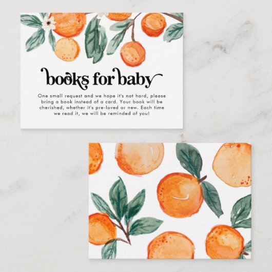 リトルかわいこちゃんオレンジブックスベビーカード エンクロージャーカード (正面/裏面)