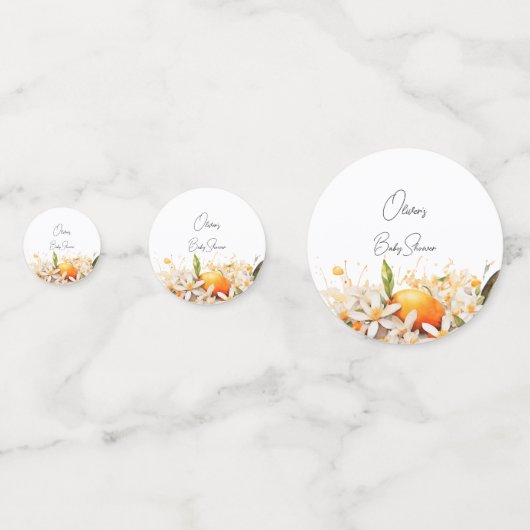 リトルかわいこちゃんオレンジベビーシャワーシトラスタンジェリーヌ コンフェッティ (裏面)