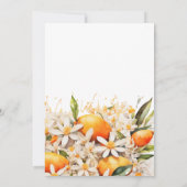 リトルかわいこちゃんオレンジベビーシャワーシトラスタンジェリーヌ 招待状 (裏面)