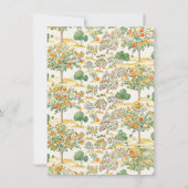 リトルかわいこちゃんオレンジベビーシャワートイル 招待状 (裏面)