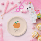 リトルかわいこちゃんオレンジベビーシャワー紙プレート ペーパープレート (パーティー)