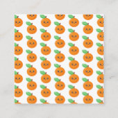 リトルかわいこちゃんオレンジベビーシャワー エンクロージャーカード (裏面)