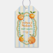 リトルかわいこちゃんオレンジベビーシャワー ギフトタグ (正面)