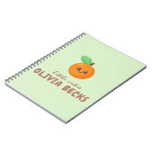 リトルかわいこちゃんオレンジベビーシャワー ノートブック (左側)