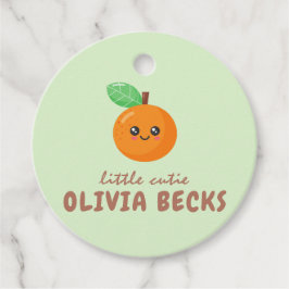 リトルかわいこちゃんオレンジベビーシャワー フェイバータグ