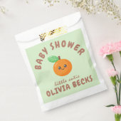 リトルかわいこちゃんオレンジベビーシャワー フェイバーバッグ (封をした状態)