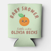 リトルかわいこちゃんオレンジベビーシャワー 缶クーラー (正面)