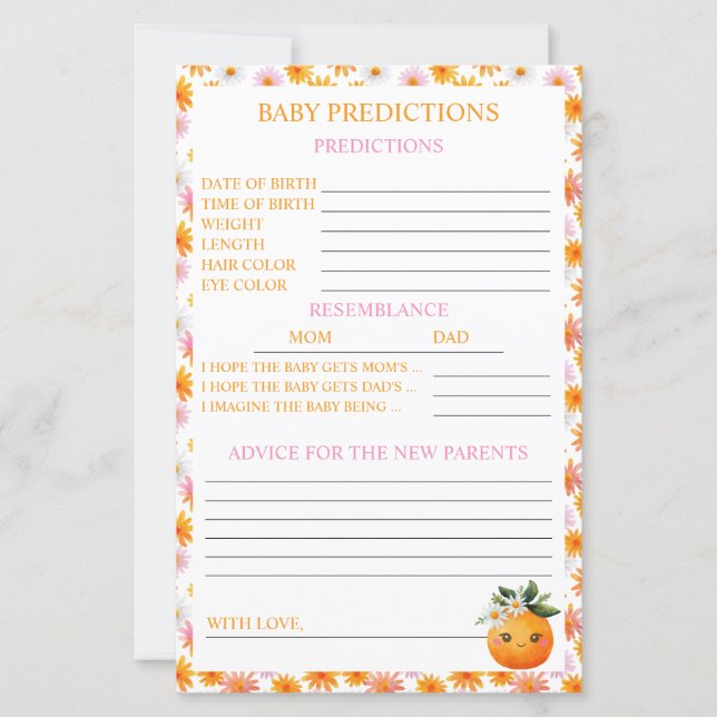 リトルかわいこちゃんオレンジベビー予測とアドバイス (正面)