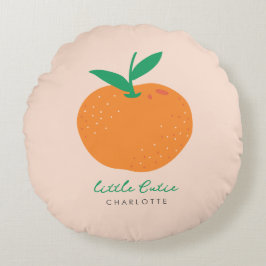リトルかわいこちゃんオレンジベビー装飾用クッション ラウンドクッション