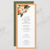 リトルかわいこちゃんオレンジ柑橘類ウォーター色シャワーメニュー メニュー (正面/裏面)