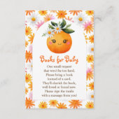 リトルかわいこちゃんオレンジ柑橘類フルーツブックベビー エンクロージャーカード (正面)