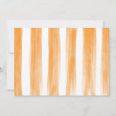 リトルかわいこちゃんオレンジ柑橘類1stバースデーフォト 招待状 (裏面)