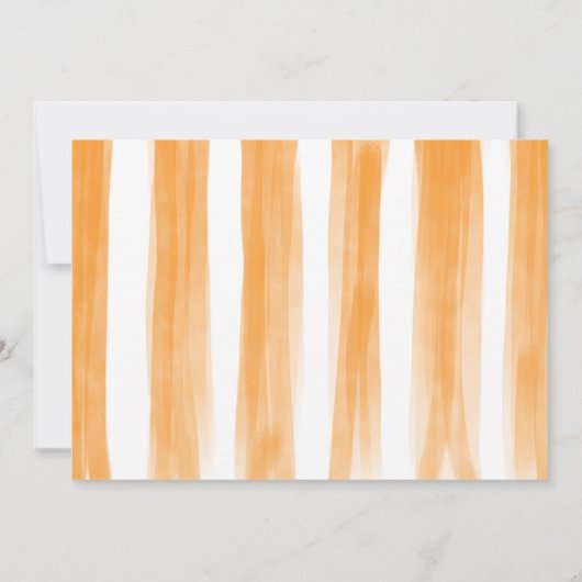 リトルかわいこちゃんオレンジ柑橘類1stバースデーフォト 招待状 (裏面)