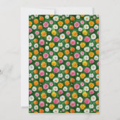 リトルかわいこちゃんオレンジ柑橘類&デイジーベビーシャワー 招待状 (裏面)