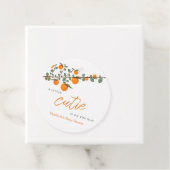 リトルかわいこちゃんオレンジ男女兼用色ベビーシャワー フェイバータグ (インサイチュ)