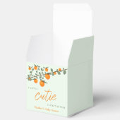 リトルかわいこちゃんオレンジ男女兼用色ベビーシャワー フェイバーボックス (オープン)