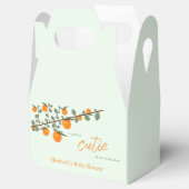 リトルかわいこちゃんオレンジ男女兼用色ベビーシャワー フェイバーボックス (オープン)