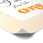 リトルかわいこちゃんオレンジ私たちは、あなたがおもしろい誕生日を持っていることを願う ポスター (角)