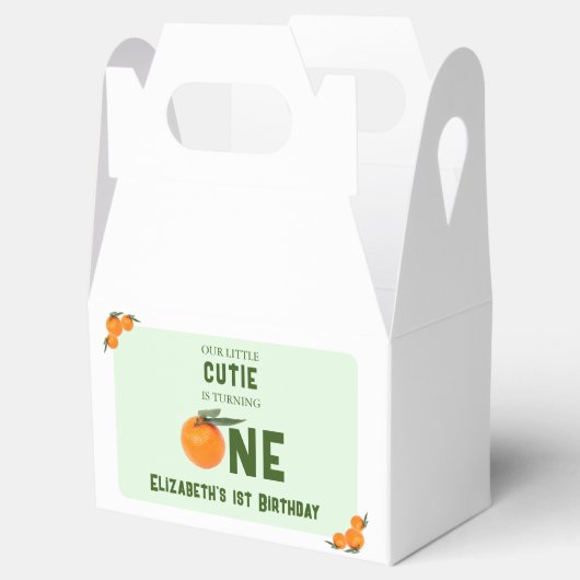 リトルかわいこちゃんオレンジ第1誕生日 フェイバーボックス (オープン)