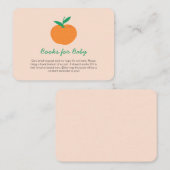 リトルかわいこちゃんオレンジ色の本ベビーエンクロージャカード エンクロージャーカード (正面/裏面)