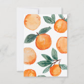 リトルかわいこちゃんオレンジ誕生日サンキューカード サンキューカード (裏面)