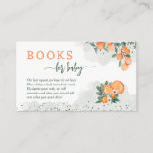 リトルかわいこちゃんオレンジ赤ちゃんシャワーブックリクエスト エンクロージャーカード (正面)