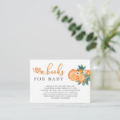 リトルかわいこちゃんオレンジ赤ちゃんシャワー本リクエストEnclo エンクロージャーカード (スタンド正面)