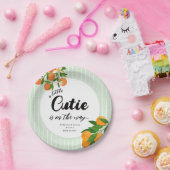 リトルかわいこちゃんオレンジ赤ちゃんシャワー – マーケオーガニックット ペーパープレート (パーティー)