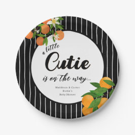 リトルかわいこちゃんオレンジ赤ちゃんシャワー – マーケオーガニックット ペーパープレート