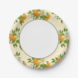 リトルかわいこちゃんオレンジ赤ちゃんシャワー – マーケオーガニックット ペーパープレート