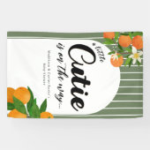 リトルかわいこちゃんオレンジ赤ちゃんシャワー – マーケオーガニックット 横断幕 (横)