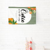 リトルかわいこちゃんオレンジ赤ちゃんシャワー – マーケオーガニックット 横断幕 (インサイチュ)