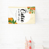 リトルかわいこちゃんオレンジ赤ちゃんシャワー – マーケオーガニックット 横断幕 (インサイチュ)