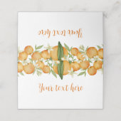 リトルかわいこちゃんオレンジ1stバースデーフード座席表 プレイスカード (外部開封)