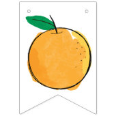 リトルかわいこちゃんオレンジ バンティングフラッグ (第2の旗)