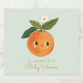 リトルかわいこちゃんオレンジ リキュールボトルラベル (シングルラベル)