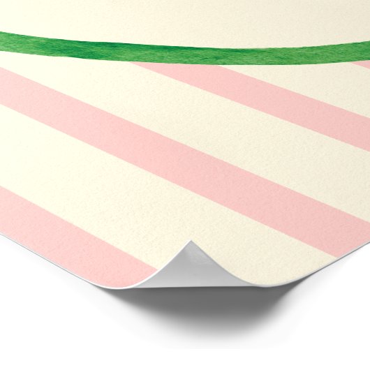 リトルかわいこちゃんオレンジBow赤ちゃんシャワー歓迎サイン ポスター (角)