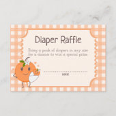 リトルかわいこちゃんオンザウェイかわいいオレンジのおむつラッフル エンクロージャーカード (正面)