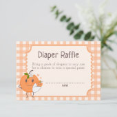 リトルかわいこちゃんオンザウェイかわいいオレンジのおむつラッフル エンクロージャーカード (スタンド正面)