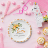 リトルかわいこちゃんオンザウェイオレンジ柑橘系ベビーシャワー ペーパープレート (パーティー)