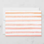 リトルかわいこちゃんオンザウェイピーチベビーシャワー 招待状 (裏面)