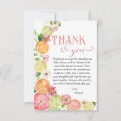 リトルかわいこちゃんオンザウェイベイビーシャワー サンキューカード (正面)