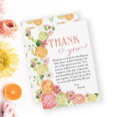 リトルかわいこちゃんオンザウェイベイビーシャワー サンキューカード