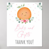 リトルかわいこちゃんガールブックス&ギフトベビーシャワーサイン ポスター (正面)