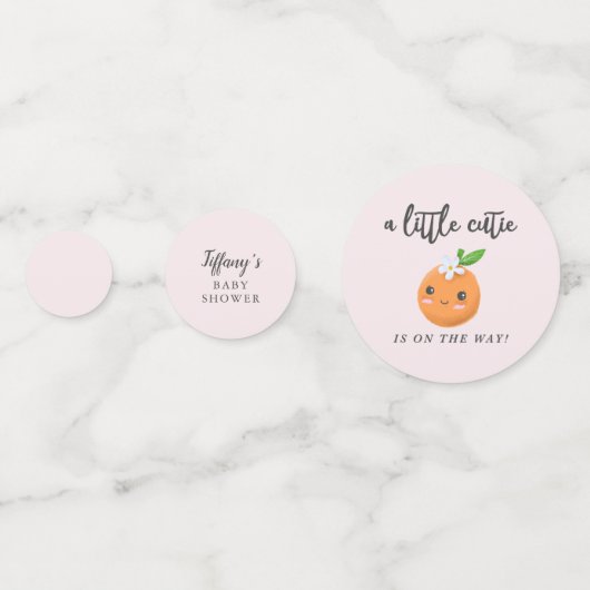 リトルかわいこちゃんガールベビーシャワー コンフェッティ (裏面)