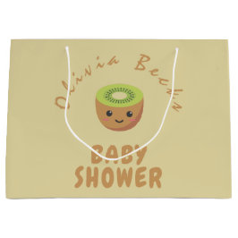 リトルかわいこちゃんキウイベビーシャワー ラージペーパーバッグ